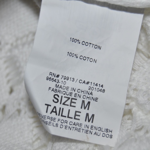 MOTHERHOOD Maternity White Open Cardigan Sweater - Picture 5 of 5